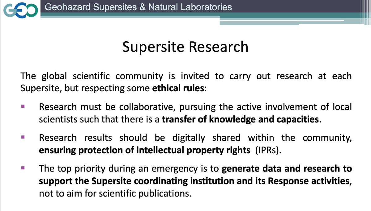 Elisa Trasatti (@elisa_trasatti) on Twitter photo This is why I am part of the <a href="/GeoGsnl/">GEO-GSNL</a> initiative, that beside providing #remotesensing data and supporting #OpenScience, has #EthicRules. This is the only way to avoid scientific imperialism
<a href="/CharlesBalagizi/">Charles Balagizi</a>
<a href="/VirungaSupersit/">Virunga Volcanoes Supersite</a>
<a href="/SquigglyVolcano/">Dr Robin George Andrews 🌋☄️</a> This is why I am part of the <a href="/GeoGsnl/">GEO-GSNL</a> initiative, that beside providing #remotesensing data and supporting #OpenScience, has #EthicRules. This is the only way to avoid scientific imperialism
<a href="/CharlesBalagizi/">Charles Balagizi</a>
<a href="/VirungaSupersit/">Virunga Volcanoes Supersite</a>
<a href="/SquigglyVolcano/">Dr Robin George Andrews 🌋☄️</a>