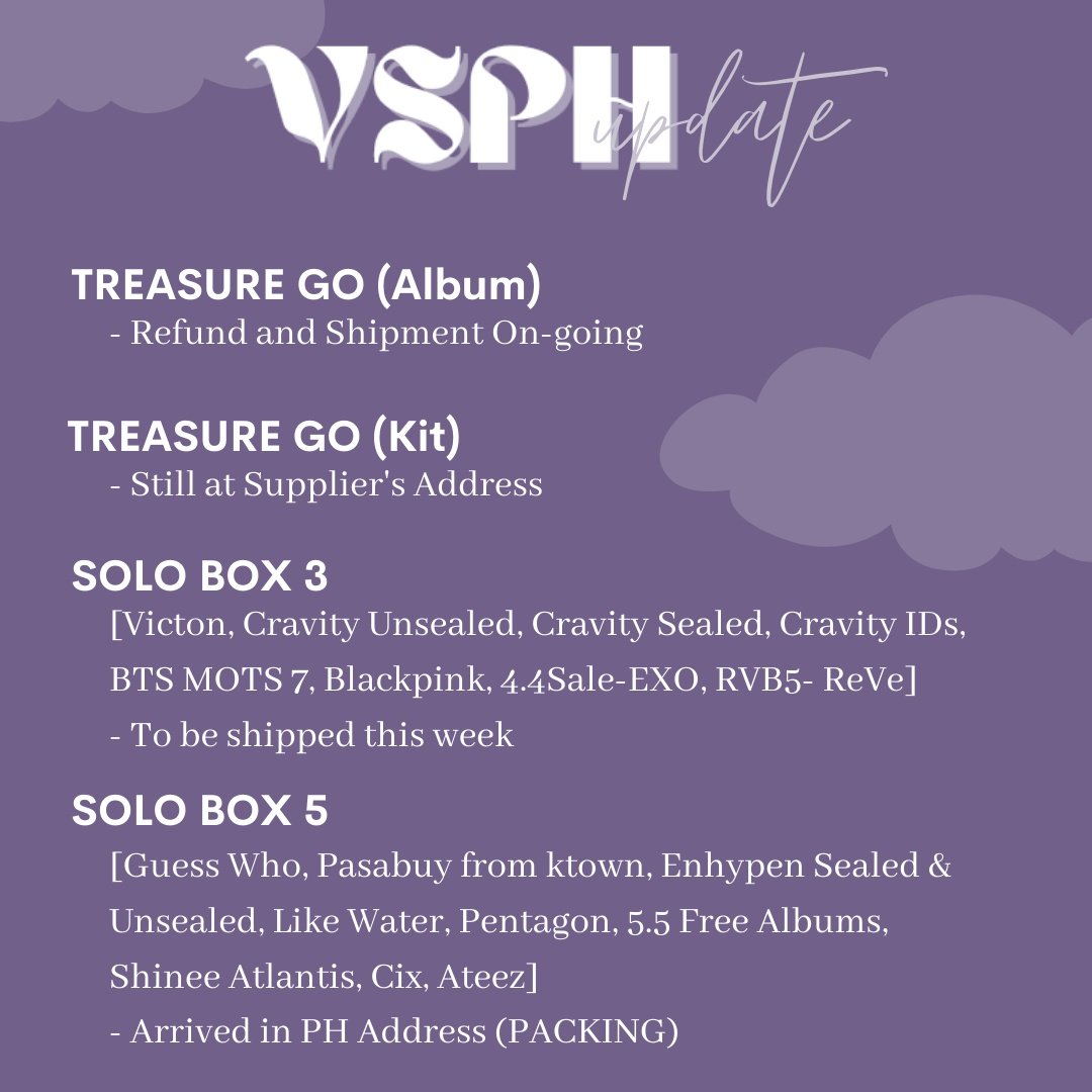 velaris_shop's tweet photo. #VSPH_Updates
SOLO BOX 3 - To be shipped this week finally ππ»
SOLO BOX 6 - To be shipped this week, i think sabay na mag-aarrived yung dalawa. https://t.co/tbvzeqZexj