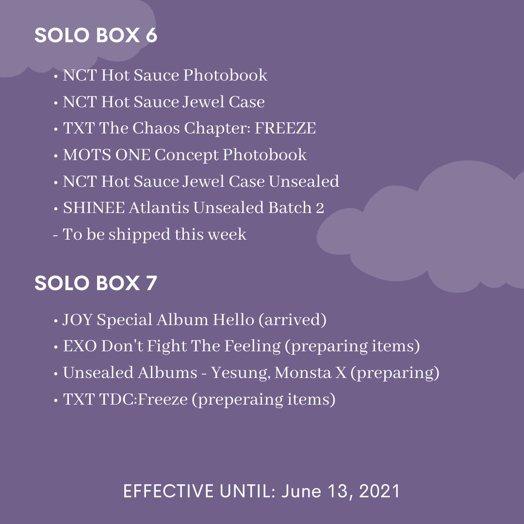 velaris_shop's tweet photo. #VSPH_Updates
SOLO BOX 3 - To be shipped this week finally ππ»
SOLO BOX 6 - To be shipped this week, i think sabay na mag-aarrived yung dalawa. https://t.co/tbvzeqZexj