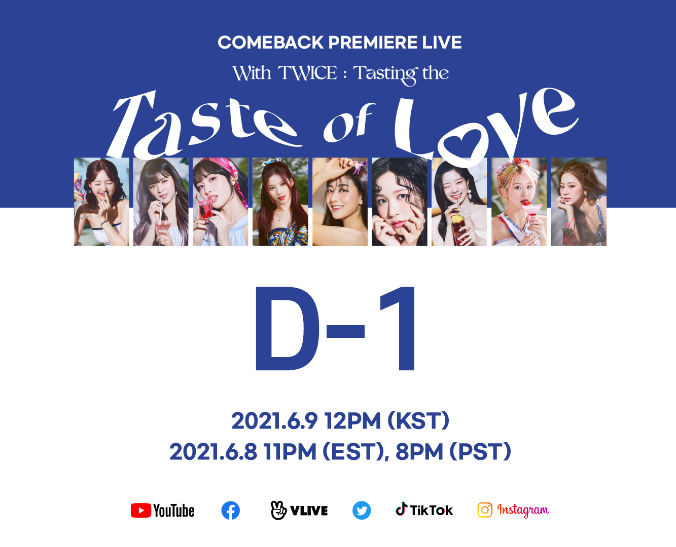Twice Comeback Premiere Live With Twice D 1 알리미 Twice와 함께 앨범 맛보기 해요 D 1 Alert Tasting Time With Twice Taste Of Love Pre Orders T Co 8tejiho6b6 Twice 트와이스 Taste Of Love T Co Cy7fogtcco Twice Comeback Premiere Live With Twice D 1 알리미 Twice와 함께 앨범 맛보기 해요 D 1 Alert Tasting Time With Twice Taste Of Love Pre Orders T Co 8tejiho6b6 Twice 트와이스 Taste Of Love T Co Cy7fogtcco