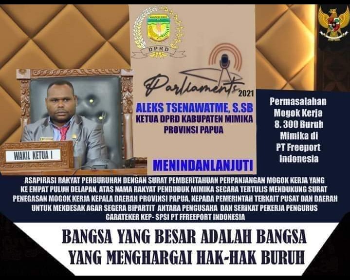 RayArobaya's tweet photo. 4 Tahun Telah berlalu,  Pemerintah Indonesia Bungkam tidak Peduli kpda 8.300 Buruh Korban PHK Sepihak Freeport di papua, Akibat Divestasi Saham 51% Thn 2017.@KomnasHAM @KomisiIX @OmbudsmanRI137 @ilo @FM_FCX @jokowi @JoeBiden @mohmahfudmd  @LbhPapua 
#korbanphksepihakfreport https://t.co/BJBssMAp06