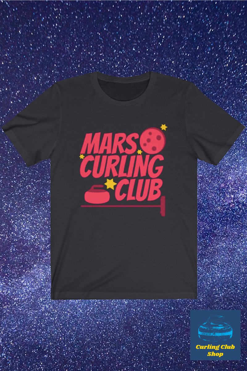 CurlingClubShop's tweet photo. Make sure to pack your Mars Curling Club Tee when bonspieling on Earth or on the Red Planet's polar ice caps! It's out of this world!! 🥌🚀🧑‍🚀👩‍🚀🚀🥌 #CurlingClubShop #Etsy #Bonspiel #Broomstack https://t.co/X3uppmwBz5