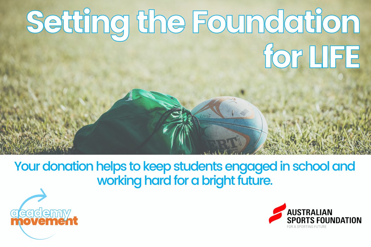 acadmove's tweet image. Make a tax deductible donation to support youth engagement in schools and improve mental and physical wellbeing of students. 
Please click this link to visit our campaign page and make a donation asf.org.au/projects/acade…