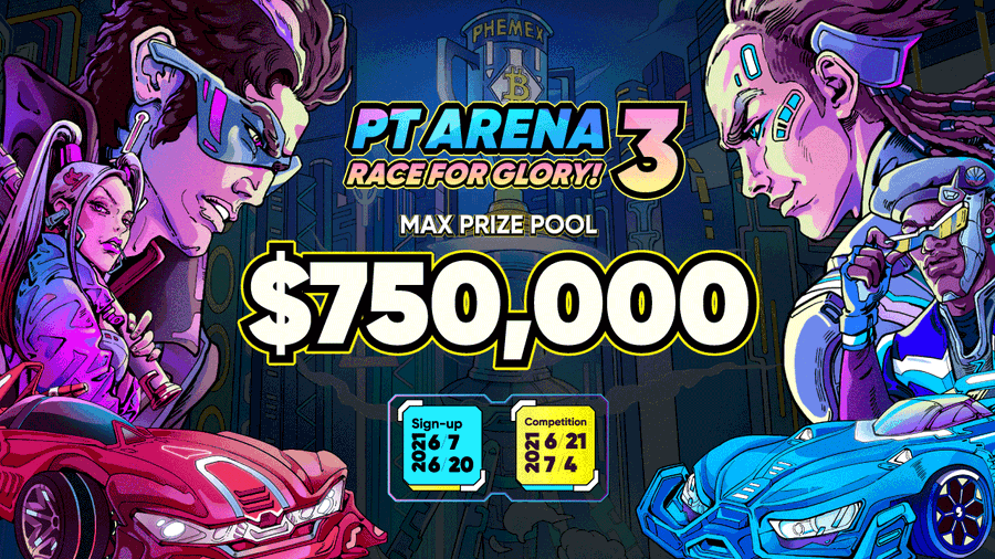 Phemex_official's tweet image. #PTArena landing page is LIVE! The captain &amp;amp; team registrations are open from now until 🗓️6/20!

💰Max Prize Pool: $750,000
💸All participants who trade in the PTArena: $5 Trading Bonus
🎁All the captains &amp;amp; winners: Themed merch packages

Register NOW 👇
phemex.com/crypto-trading…