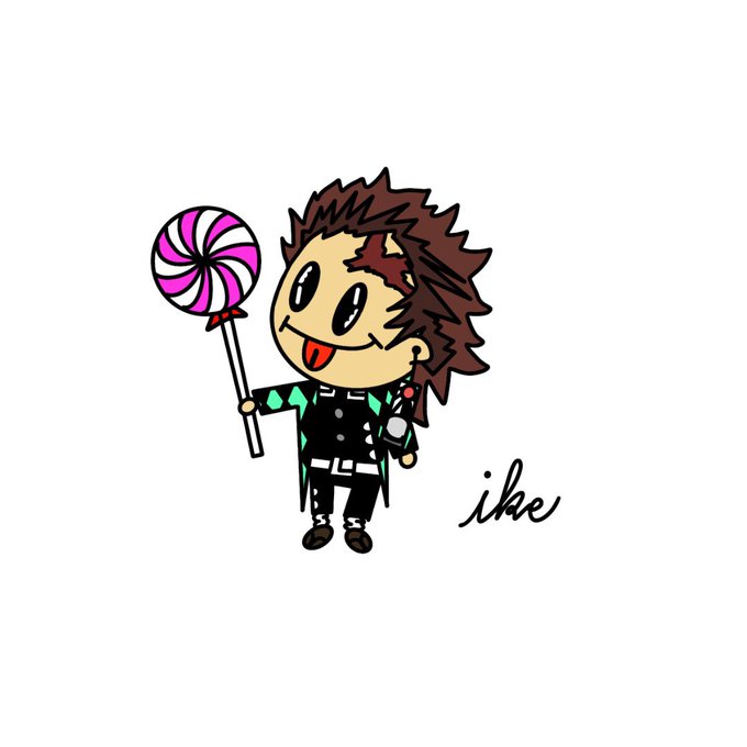 ike_ikeさんがTwitterに投稿した竈門炭治郎(鬼滅の刃)のイラスト。