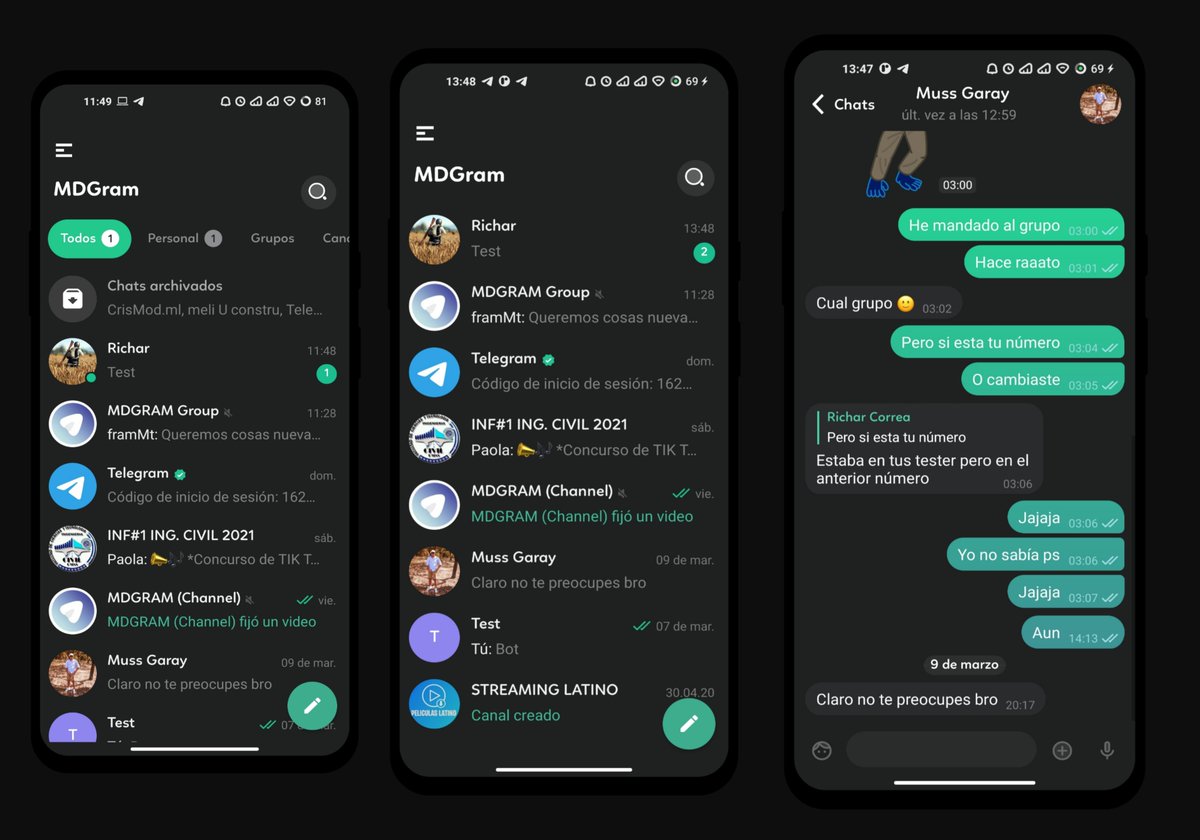Richar_CoC's tweet photo. #Nuevo Proyecto
#Telegram
#MDGram 
MDGram V1.0
- Nuevo diseño de la Home Totalmente Nuevo
- Iconos 30 % MD
- Añadido Opción para poner tu nombre en la Home
- Mas detalles en la Web Site
Link:
https://t.co/5gFrNKPj58
 Gracias Por todo espero les agrade Bendiciones a Todos :) https://t.co/Gj09e1Ethi
