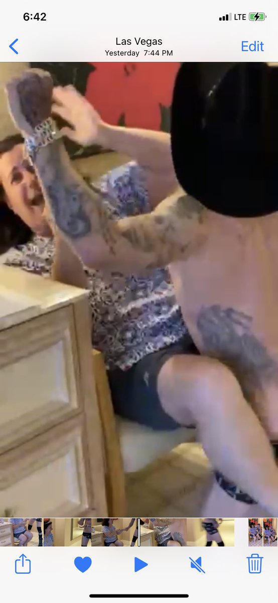 ryeallboysmom's tweet photo. @TheEllenShow  Long story short, my husband surprised me and sends myself and 3 friends to Vegas for my birthday, LAST NIGHT HE HAS THIS GUY SENT TO THE ROOM! I DIED !🤣🤣  He was hiding in the bathroom and ran up behind me. I was so startled I screamed “ We are getting robbed!” https://t.co/wEtlhFGk1z