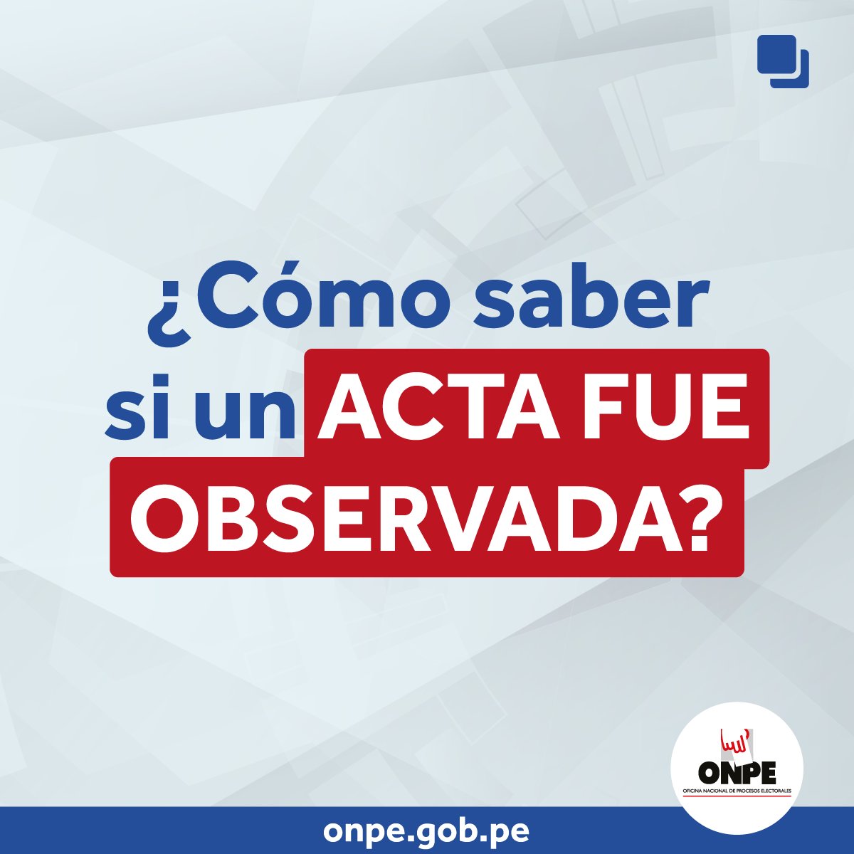 ONPE tweet media