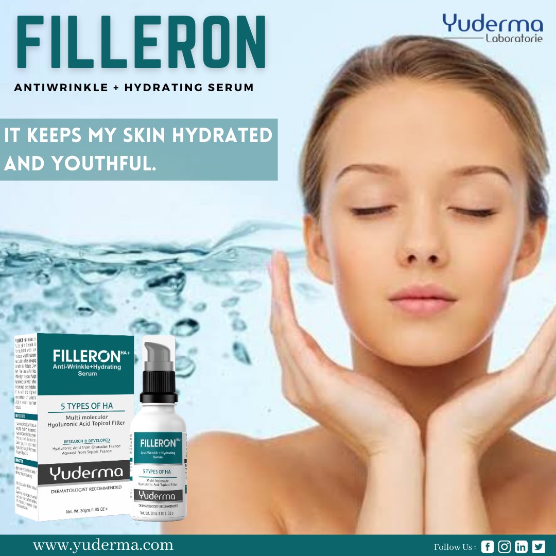 yudermaskincare's tweet photo. It keeps me hydrated and youthful.
#yudermalaboratories 
#filleron 
#antiaging 
#indianskincare 
#womeninaesthetics 
#beauty 
#moisturizeskindaily
#dermatologist  #antiagingampuh #antiagingserum  #antiagingagent 
 #antiagingathome  #antiagingantiwrinkle
#hyaluronicacidserum https://t.co/sAeK2wUkWx