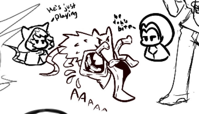 More aggie doodles from today

I only drew the drawings with dark red line art 