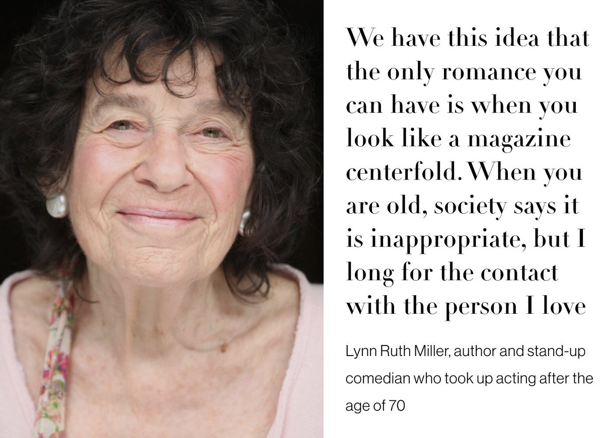 The Age Buster 🇺🇦 (@theagebuster) on Twitter photo Question the barriers to love
Kudos to Lynn Ruth Miller, 87 y.o. stand-up comedian, who is never afraid to try new things and take down walls
@look4thewoman <a href="/cindygallop/">cindygallop.eth</a> <a href="/thischairrocks/">Ashton Applewhite</a> <a href="/mariannaalda/">Mariann Aalda: Radical Age Nonconformist</a> @MervChangeAGEnt <a href="/behindthewoman1/">▪︎BEHIND THE WOMAN▪︎</a> <a href="/ElsMesselis/">Els Messelis</a>
bit.ly/LRM_barriers Question the barriers to love
Kudos to Lynn Ruth Miller, 87 y.o. stand-up comedian, who is never afraid to try new things and take down walls
@look4thewoman <a href="/cindygallop/">cindygallop.eth</a> <a href="/thischairrocks/">Ashton Applewhite</a> <a href="/mariannaalda/">Mariann Aalda: Radical Age Nonconformist</a> @MervChangeAGEnt <a href="/behindthewoman1/">▪︎BEHIND THE WOMAN▪︎</a> <a href="/ElsMesselis/">Els Messelis</a>
bit.ly/LRM_barriers