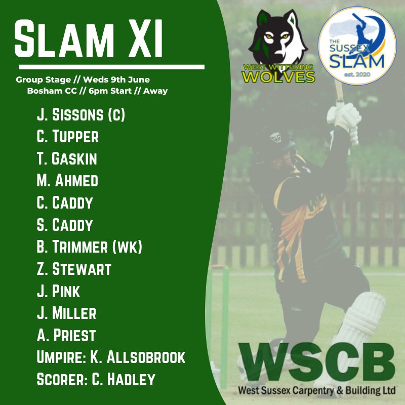 West Wittering CC (@westwittcc) on Twitter photo π₯ SLAMπ₯
Weβre excited for our next group match vs <a href="/boshamcricket/">Bosham Cricket Club</a>
Absolutely loving the @sussexslam this year!
Thanks go to West Sussex Carpentry & Building for their support!
π π₯ SLAMπ₯
Weβre excited for our next group match vs <a href="/boshamcricket/">Bosham Cricket Club</a>
Absolutely loving the @sussexslam this year!
Thanks go to West Sussex Carpentry & Building for their support!
π