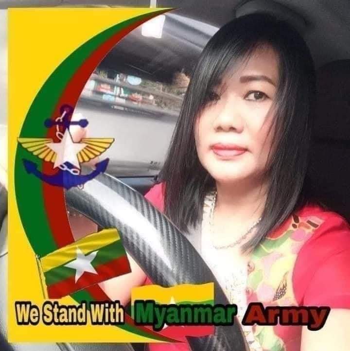IrrawaddyNews's tweet photo. Daw Soe Soe Lwin, the regime-appointed local administrator for Kyarkwatthit Ward in Yangons Tamwe Township, was critically injured after being shot at close range in her car by an unidentified gunman on Tuesday morning. #WhatsHappeningInMyanmar https://t.co/2Z5drHLKcu