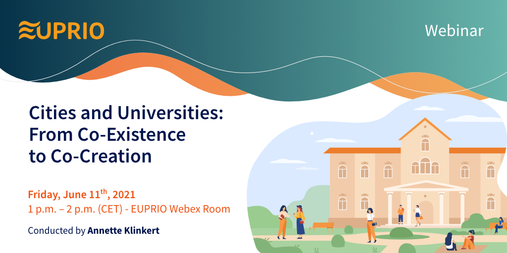 Last call for the #EUPRIO webinar on Cities and universities. Info and registration on euprio.eu/project/worksh… #University #sciencecommunication