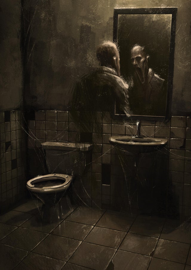 deathbyhibachi's tweet photo. The Bathroom

#Art by Danny Ingrassia https://t.co/ikuWDcufWp