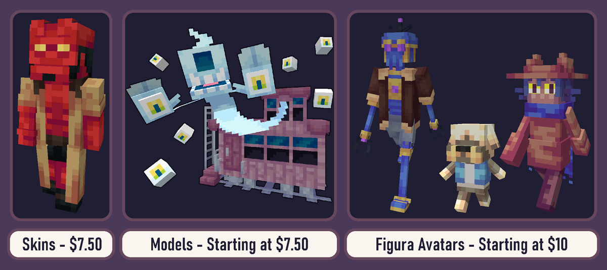 Howdy! I'm Violet (she/they)
I'm the local 3D modeler, mostly doing fanart of things I enjoy.
If you like what I make and want to support me, I take commissions!