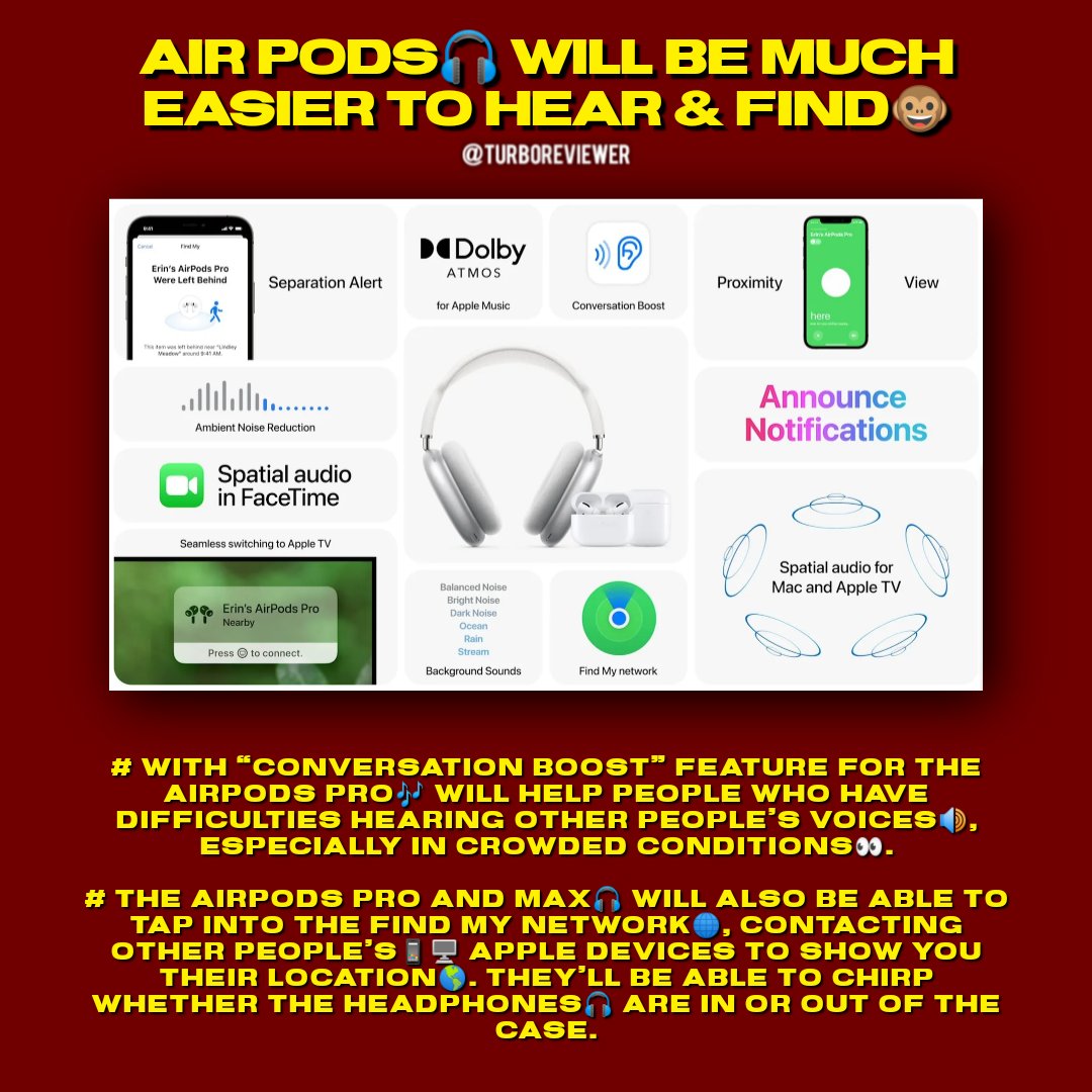 Apple is making AirPods easier to hear 🎧 with and find 🤓!