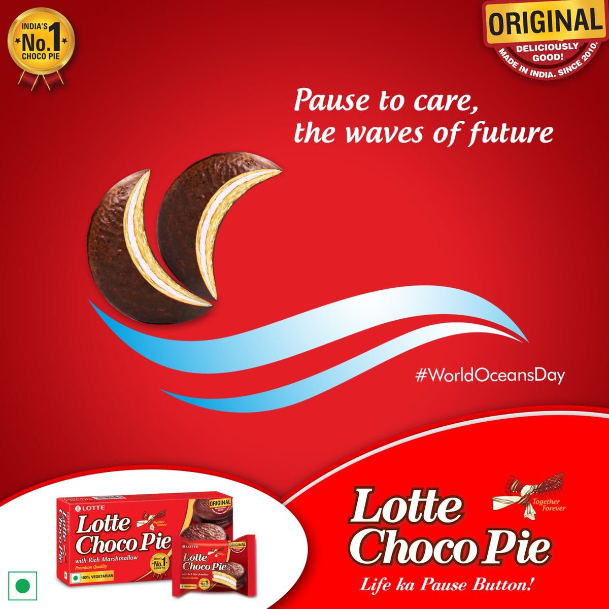 lotte_india's tweet photo. #LotteChocoPie #LifeKaPauseButton #WorldOceansDay #WorldOceansDay2021 #June2021 #June
Buy Now at - https://t.co/09slrutltF
#lotte #lotteindia #lottechocopie #pie #lottepie #bakery #cakes #snacks #desserts #biscuits #cookies #sweets #foodie #friendsandfamily #familyandfriends https://t.co/8bjuVDs8ob