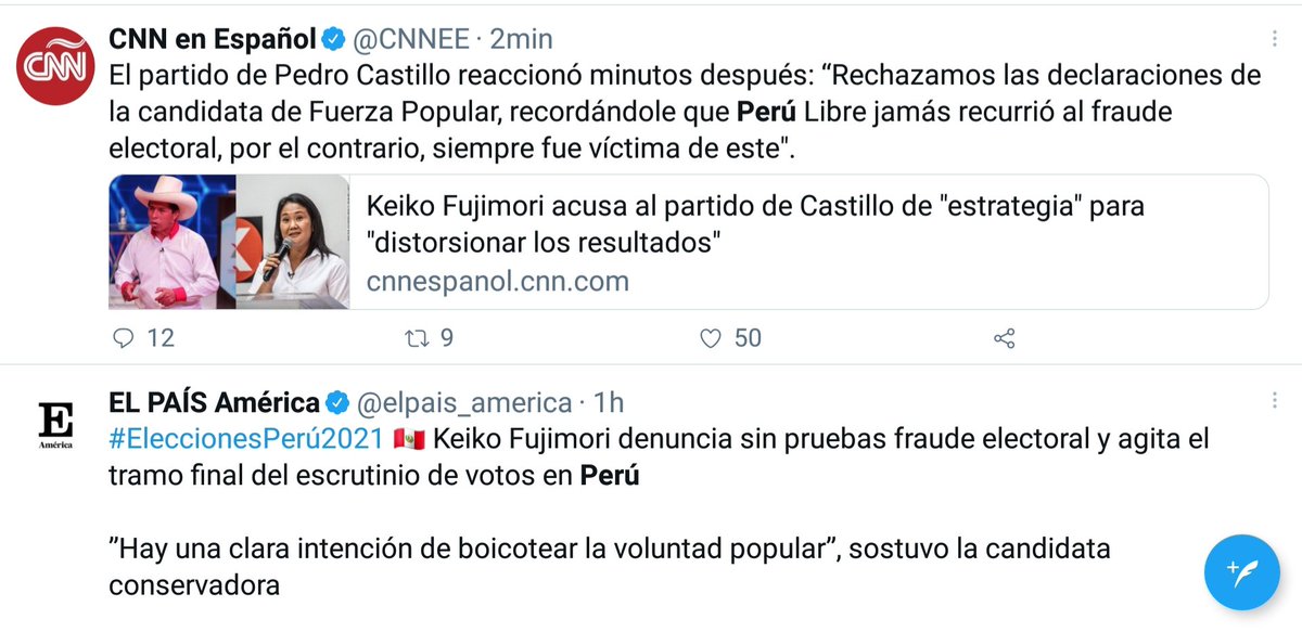 Perú. Un clásico de la ultraderecha: denunciar fraude electoral cuando van perdiendo