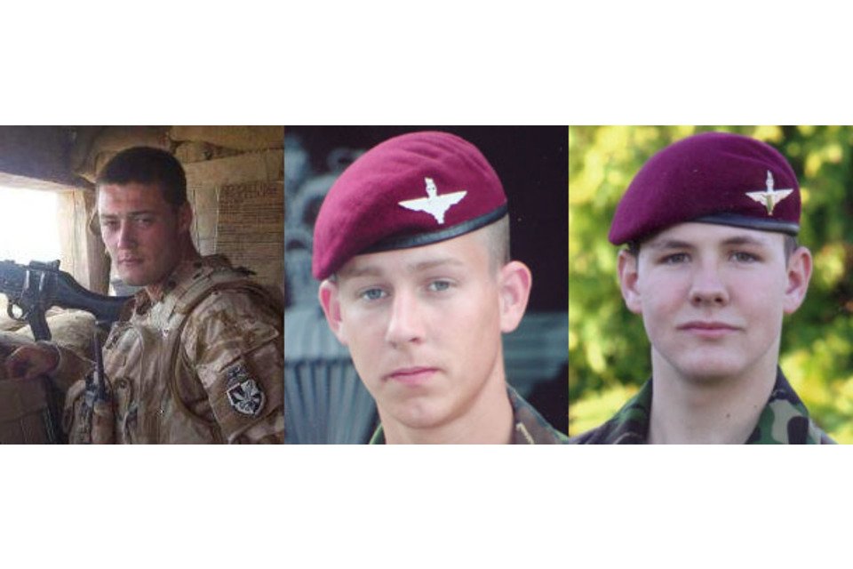 KeyserSosse's tweet photo. Remembering 

Private Nathan Cuthbertson, aged 19
Private Daniel Gamble, aged 22
Private Charles Murray, aged 19

From 2nd Battalion The Parachute Regiment, killed today in 2008 on foot patrol, by a suicide bomber in Sangin,Helmand Province 

Lest we ever Forget these brave men🇬🇧 https://t.co/APw5Lu1A3e