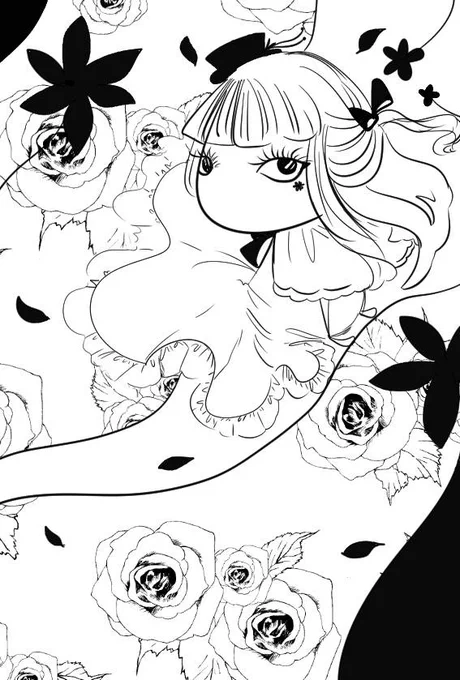 いつもと雰囲気を変えて描きましたφ('ω`●)💕
#イラスト #芸術の輪 