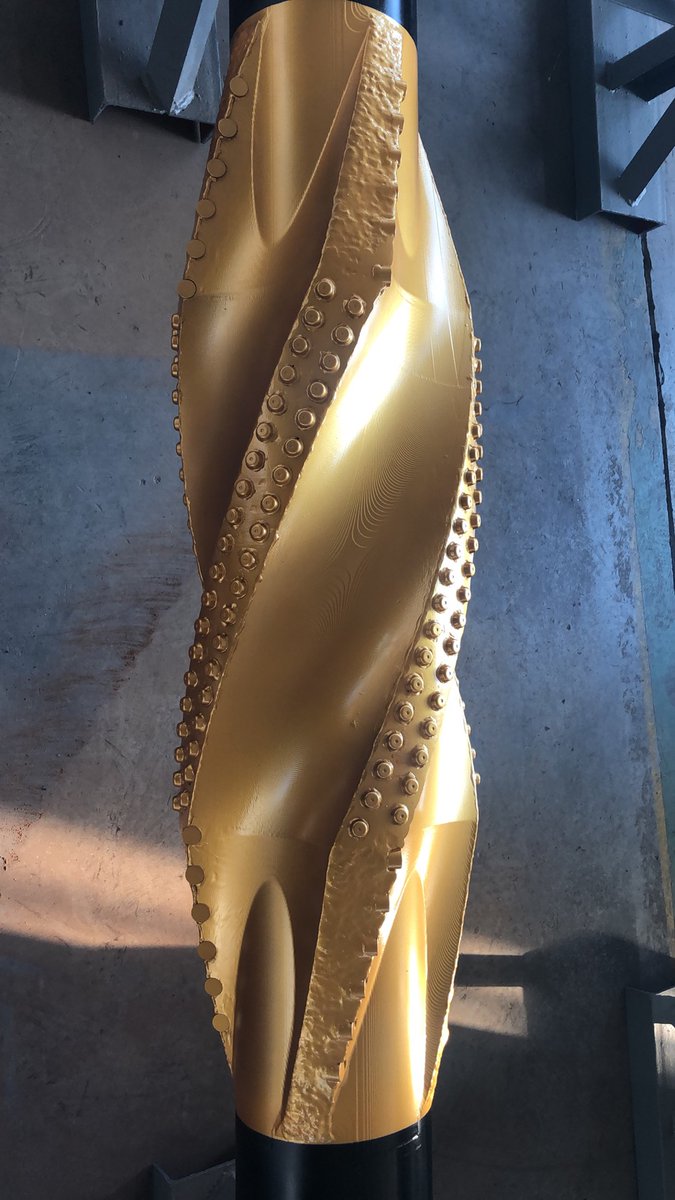 CocoDrillbit's tweet image. PDC Reamer or some friends call it as drilling reamer. 
If you have special requirements, we can customize it for you.
Tungsten cardbide inserts and PDC cutters can be customized and used acc. to your application. 

#PDCbit #PDCreamer #PDCholeopener #underreamer #stabilizer