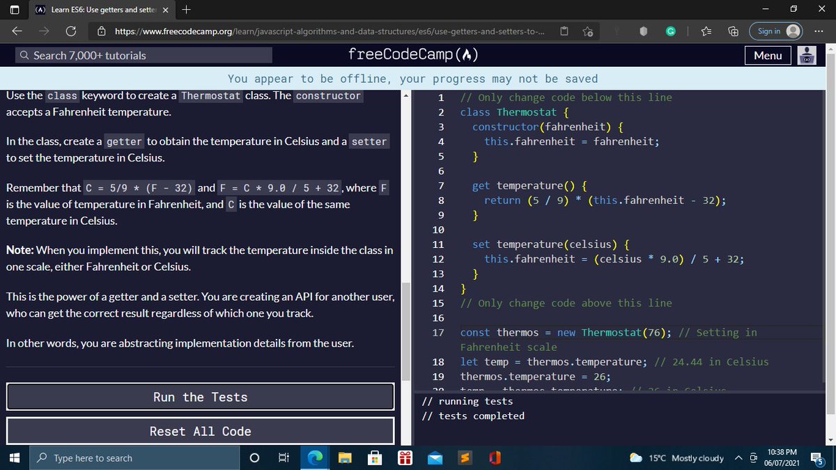 Stephen Kihuni On Twitter Day23 Today I Learned How To Use The Class Syntax To Define A Constructor Function And How To Use Getter And Setters To Control Access To An Object A