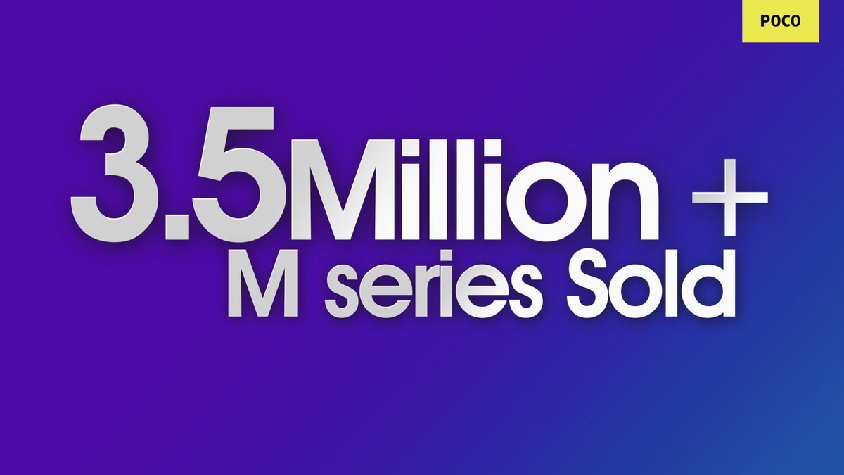s_anuj's tweet image. The POCO M series has seen tremendous success in its category. Sold 3.5 Million units in less than a year. From #POCOM2’s iconic entry to #POCOM3’s amazing performance, it’s time to go Pro.
#POCOM3Pro #MadSpeedKillerLooks