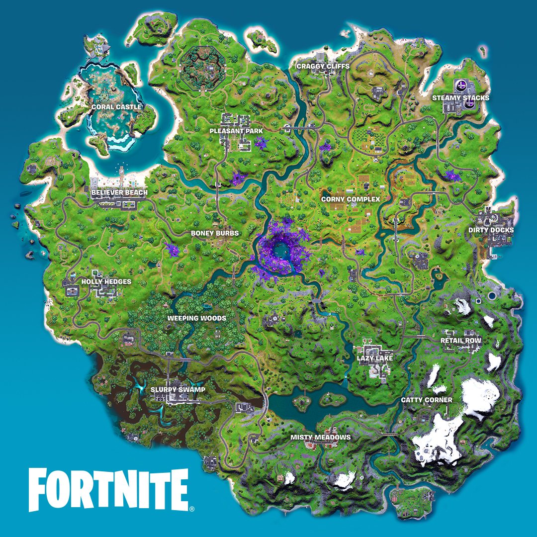 Fortnite News V Twitter Here S The Updated Fortniteseason7 Map Fortnite Br Map Large Fortnite Br Map Large Fortnite News V Twitter Here S The Updated Fortniteseason7 Map