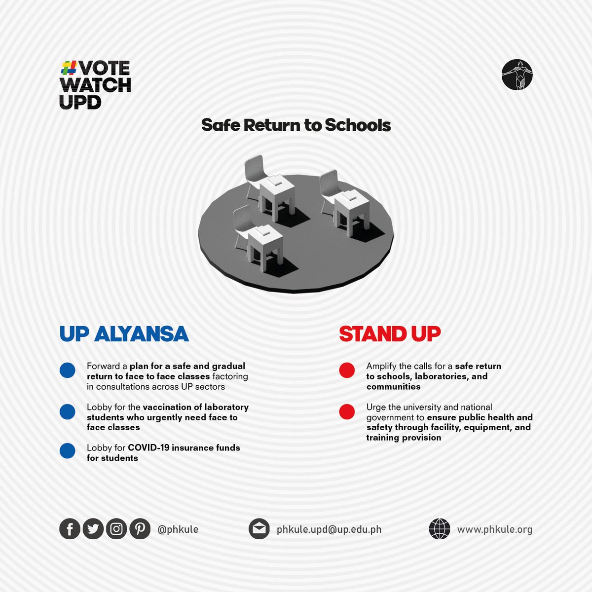 phkule's tweet image. What will UP ALYANSA and STAND UP bring to the table for the next University Student Council?

The Collegian prepared a side-by-side comparison of their platforms on issues ranging from academic freedom to national campaigns, and more.

#votewatchUPD #HalalanUPD2021