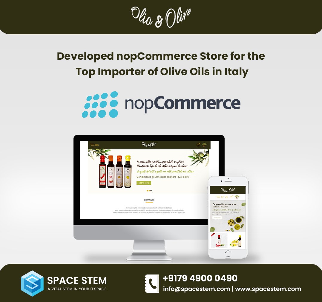 spacestem's tweet image. Checkout recent #nopCommerce project executed by team @spacestem 
spacestem.com/olioedolive-po…

Hire nopCommerce experts by clicking on spacestem.com/nopcommerce-de…

#nopCommerceDesign #nopCommerceDevelopers #nopCommerceDevelopment #CustomDesigns  #HireDeveloper #SpaceStem