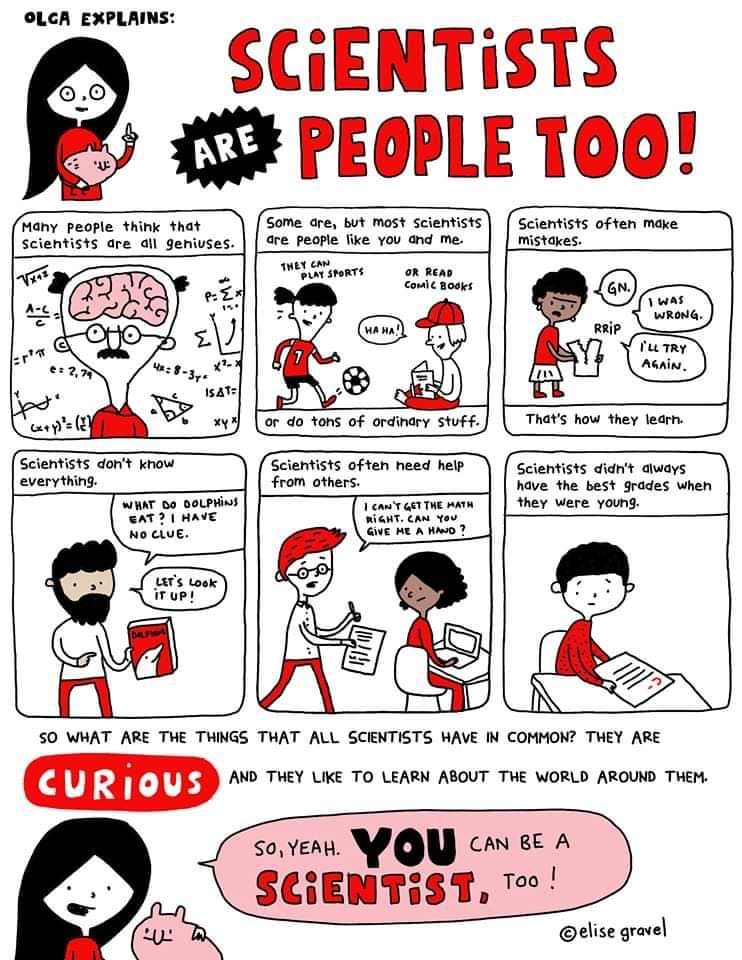 Scientists are people too !!