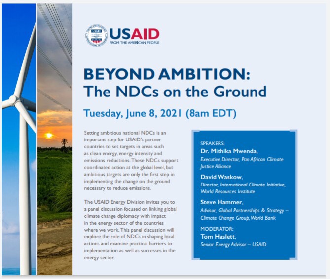 PACJA1's tweet photo. A conversation you cant afford to miss!. Our Executive Director @mithika_mwenda will be speaking on matters global climate change diplomacy with impact in the energy sector.
@USAID
#BeyondAmbition https://t.co/eFUUhxK5CS
