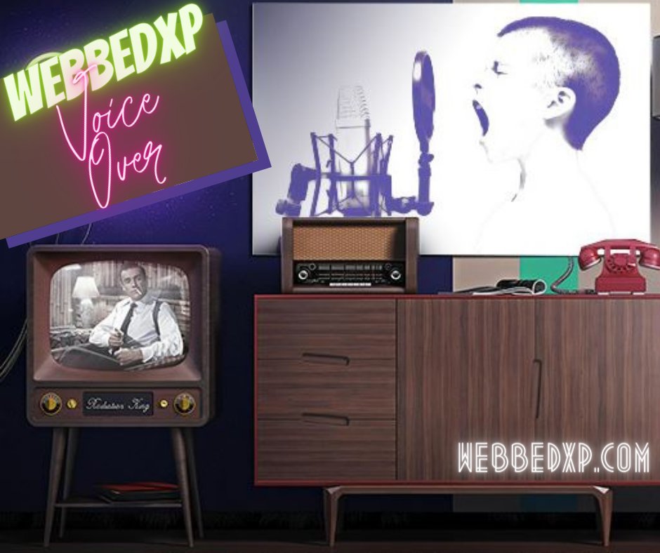 WebbedXP's tweet photo. Powered by decades of industry experience, resources and available in any language or accent your guaranteed to be satisfied with
WebbedXP Voice Over Productions.
🎙retail commercials
🎙radio ads
🎙online commercials
🎙explainer videos
🎙audiobooks
🎙e-learning https://t.co/rRCAeEu3P5