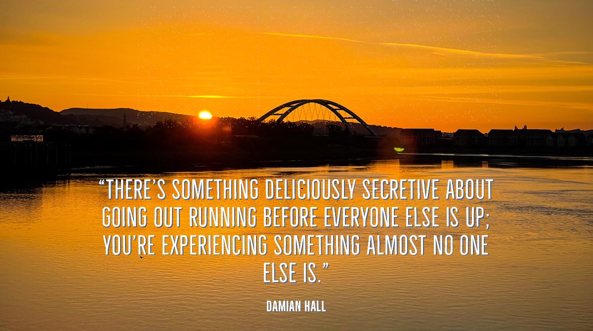 awv's tweet image. When I’m greeted with a sight like this on dawn run, I can’t help think of the excellent quote from @Ultra_Damo’s new book, In It for the Long Run. amzn.to/3x2dD5G #ukrunchat