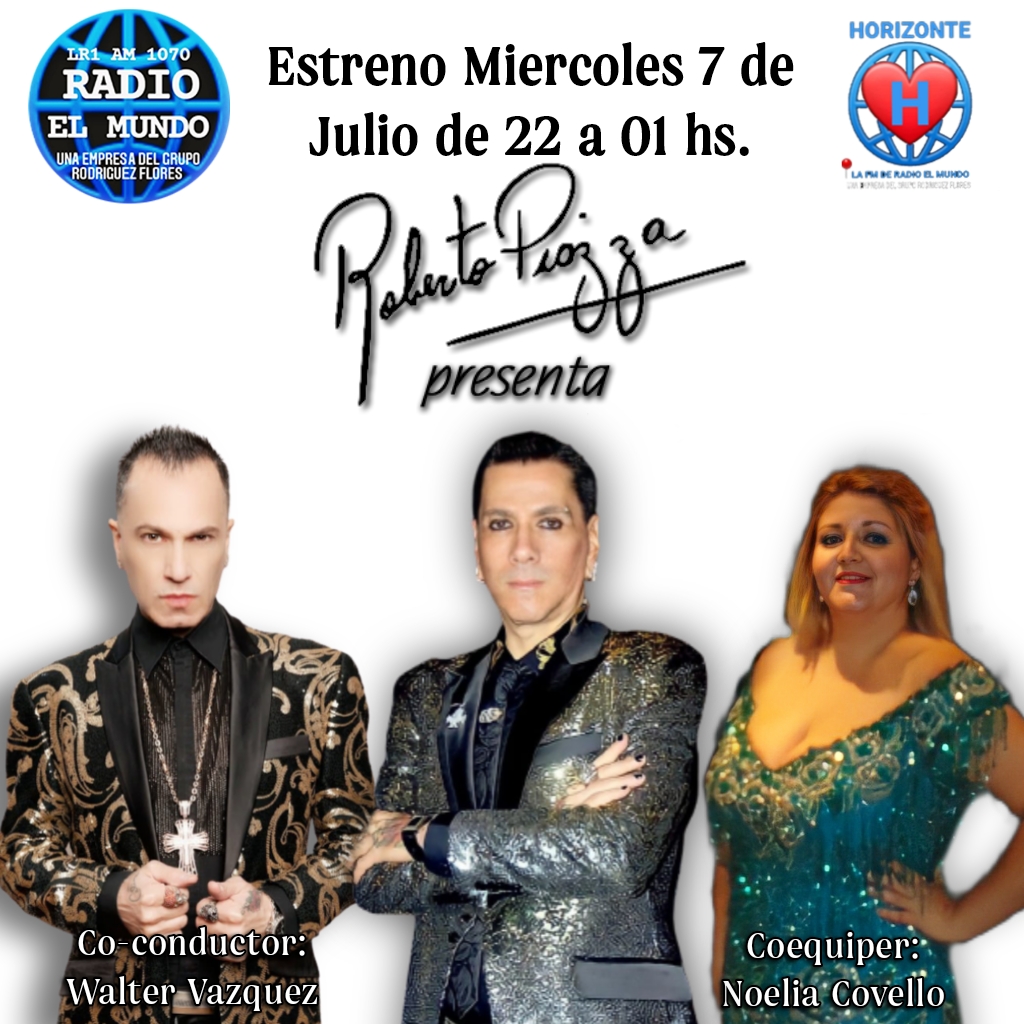 El número 1 en la radio más importante de hispanoamérica, el gran <a href="/RPiazzaOficial/">Roberto Piazza</a> en radioelmundoam1070.com y toda la red azul y blanca de emisoras argentinas, en duplex con la mejor FM de todos los tiempos, horizontelafm.com !
El gran show del que hablará el país...