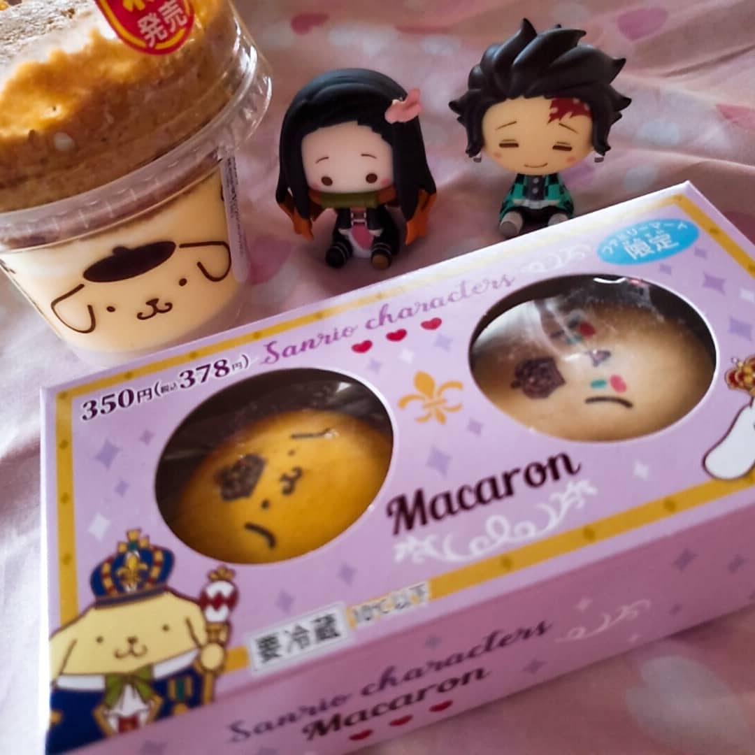どんちゃん ファミマで本日発売 ポムポムスフレ プリンとポムポムシナモマカロン買って来ました かわいい ファミマ ファミマ限定 ファミリーマート ポムポムプリン ポムポムスフレ プリン シナモン ポムポムシナモマカロン ちょこのっこ 鬼滅
