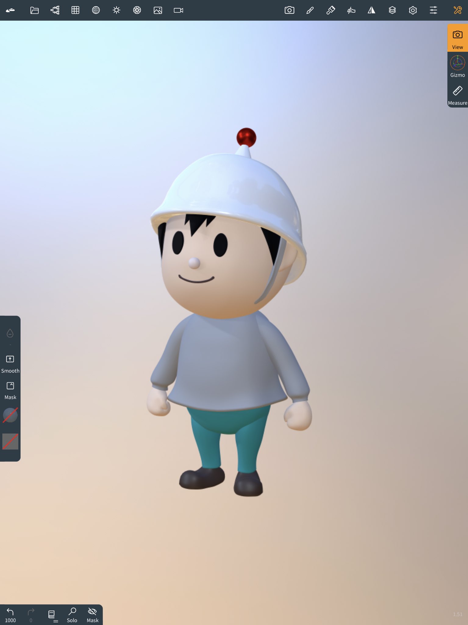 تويتر トカチニッチ B版 على تويتر ソファーでゴロゴロしながらipadで3dモデリング W ノマドスカルプトというアプリにハマってます 3dcg キャラクター Nomadsculpt 練習中 T Co Imy7lzmpnq