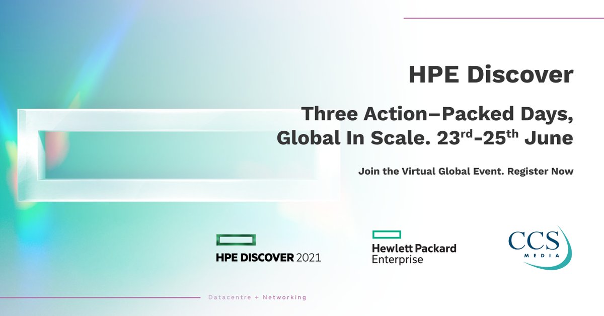ccsmedia's tweet photo. Register now and join @ccsmedia for @HPE Discover. It’s a virtual event where you'll be able to hear from visionaries across the tech and business world.

Plus some very exciting announcements from HPE!
https://t.co/A5QymlQRBk

#hpediscover2021 #edgetocloud #lewishamilton https://t.co/iWQFc7ojFx