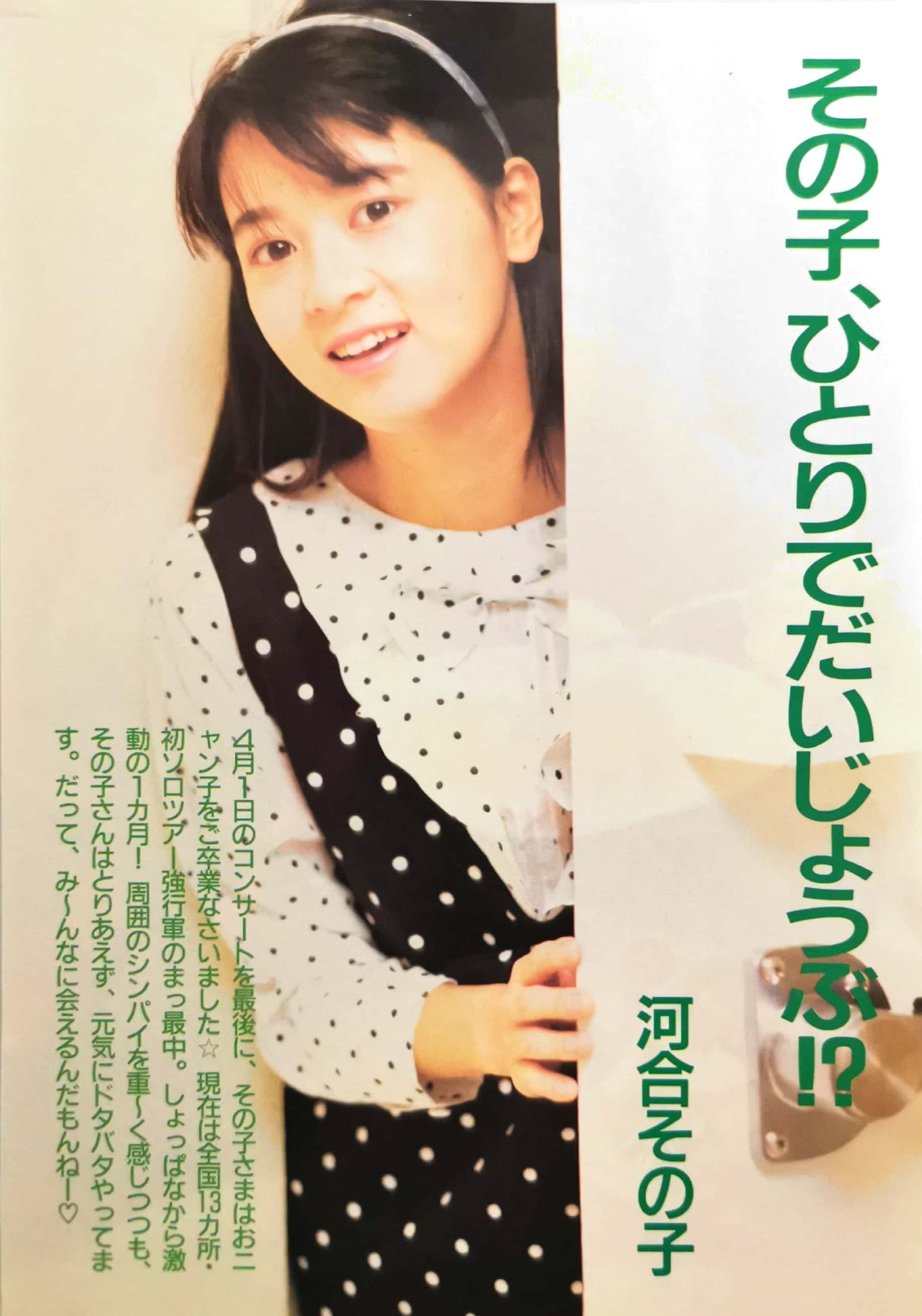 アイドル　おニャン子クラブ　会員番号12番　河合その子　LP ３枚 アイドル おニャン子クラブ 会員番号12番 河合その子 LP 3枚の