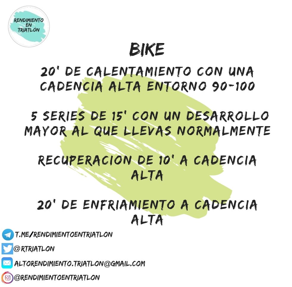Únete al canal de Telegram!
t.me/rendimientoent…
#triatlon #swim #bike #run #nadar #correr #bici #pedalear #ironman #halfironman #maraton #marathon #mediamaraton #halfmarathon #entrenamiento #planificacion #triathlon