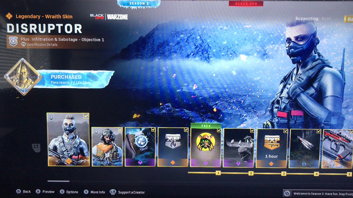 BAnnakin's tweet photo. @OMGitsAliA Just bought the call of duty warzone battle pass using code ALIA https://t.co/GKjHGvyE7P