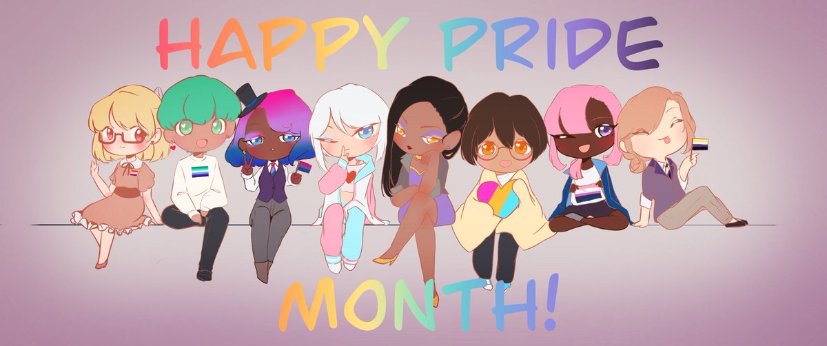 CodaRitsu's tweet photo. To all my fellow members of LGTBQ+, I wish you all a wonderful and happy month to express yourselves and be proud of who you are

♡ σ(´꒳`*) 

#pridemonth #pride2021 #pride #prideart #prideartwork https://t.co/nvOWW2XGnd