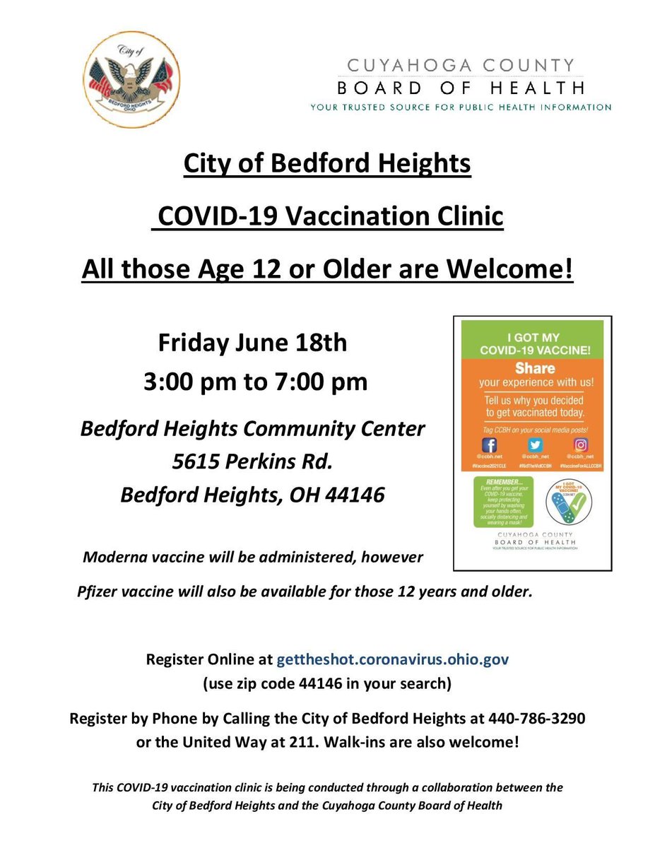 CCBH_Net's tweet photo. Register at https://t.co/GUNlNnsgNQ
#gettheshot #covid #CovidVaccine  #ccbh #bedford https://t.co/8zQvx4Wra8