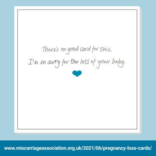 MiscarriageUK's tweet photo. Really excited to announce we've teamed up with @cardfactoryplc to offer what is believed to be the first sympathy card stocked by a major retailer for people affected by pregnancy loss.

The card provides simple words that can make a real difference.

https://t.co/pdMHBIk18a https://t.co/rteCB8VUGJ