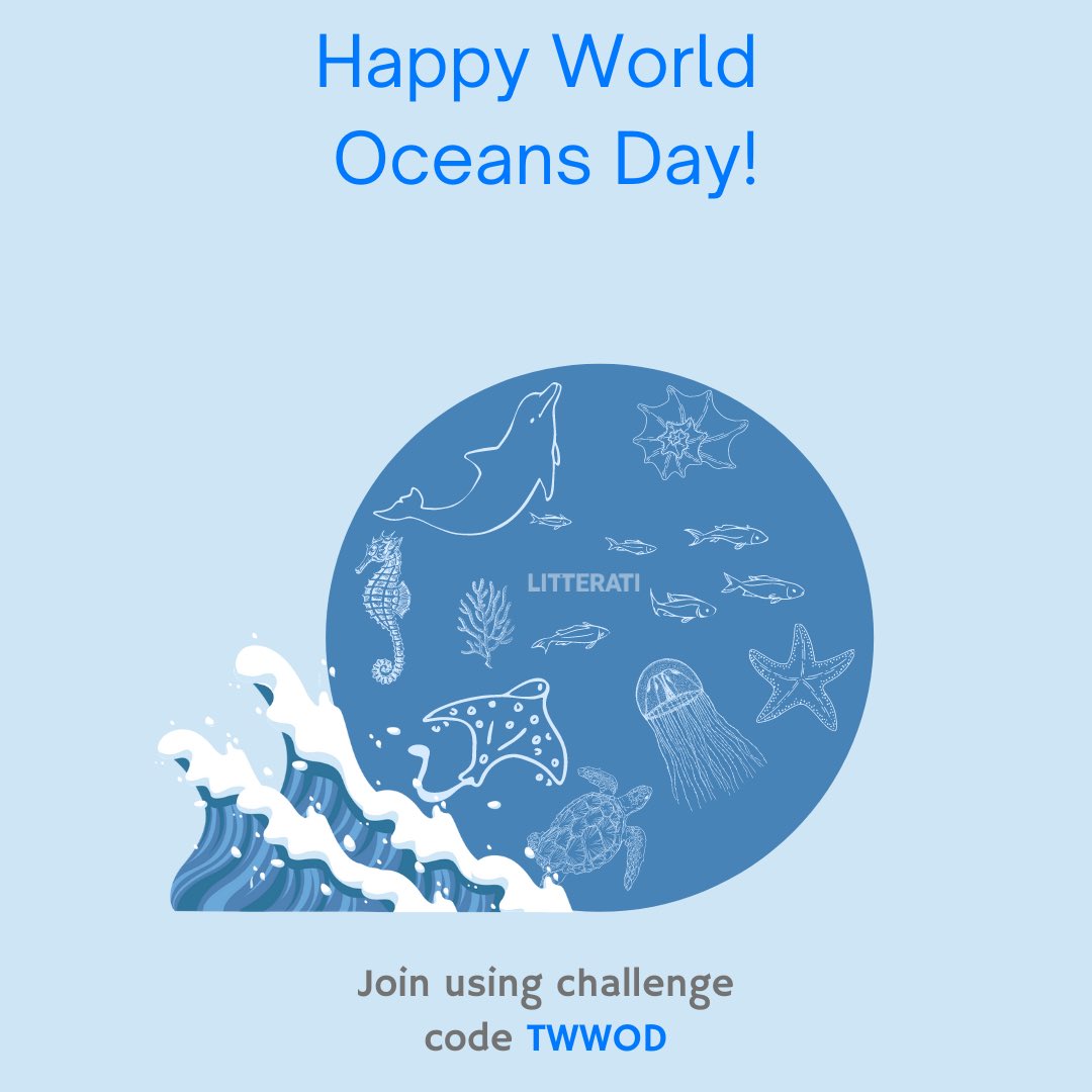 #WorldOceansDay is the reminder that oceans are the most beautiful, serene and precious creation. 

They provide us with food, medicine, cleaner air, water, regulates climate and supports rich biodiversity.

Join us using the challenge code TWWOD