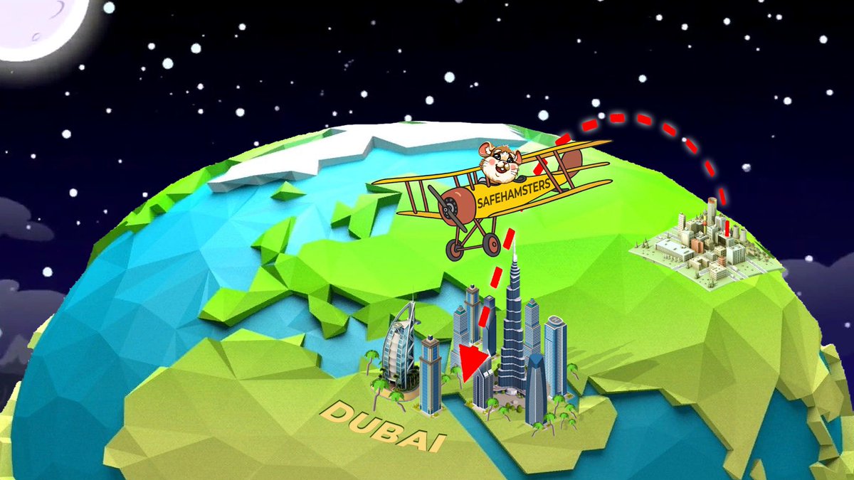 🚀Attention ! New contest! 🎁🤩

Win an unforgettable trip to Dubai with the #SAFEHAMSTERS team! ✈️

gleam.io/uEKzI/go-to-du…

Join to #safehamstersarmy! 🙌🏻🔥

See you in Dubai!❤️

#defi #bitcoin #binance #bsc #pancakeswap #bsc #biki