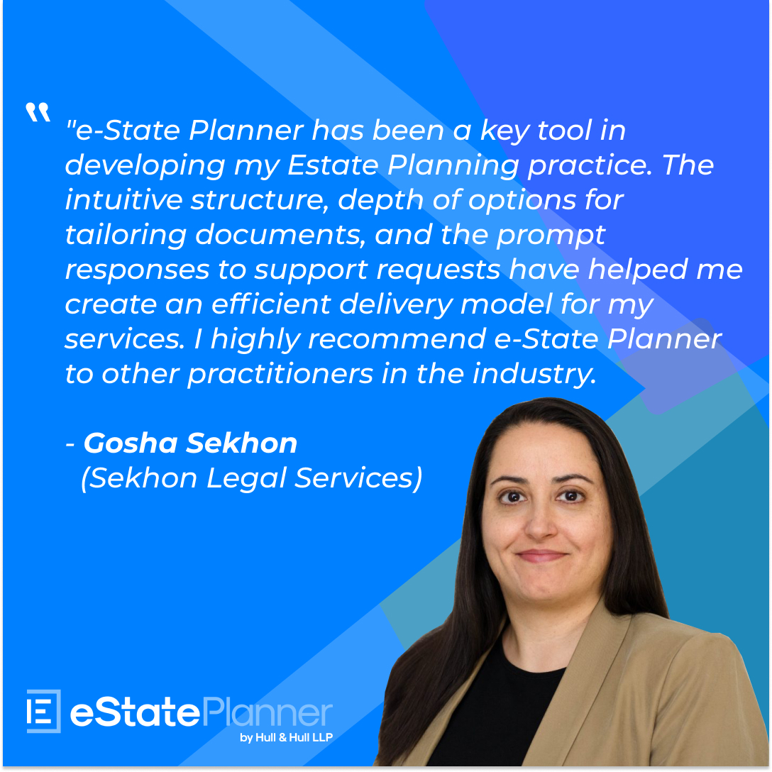 HullPlanner's tweet photo. This week for #TestimonialTuesday, Gosha Sekhon from Sekhon Legal Services shares her experience with e-State Planner. To experience e-State Planner for yourself, try a 30-day free trial! To sign up, go to: https://t.co/bKhrnEA0cZ
#wills #estateplanning https://t.co/XP1P7ZUCh6