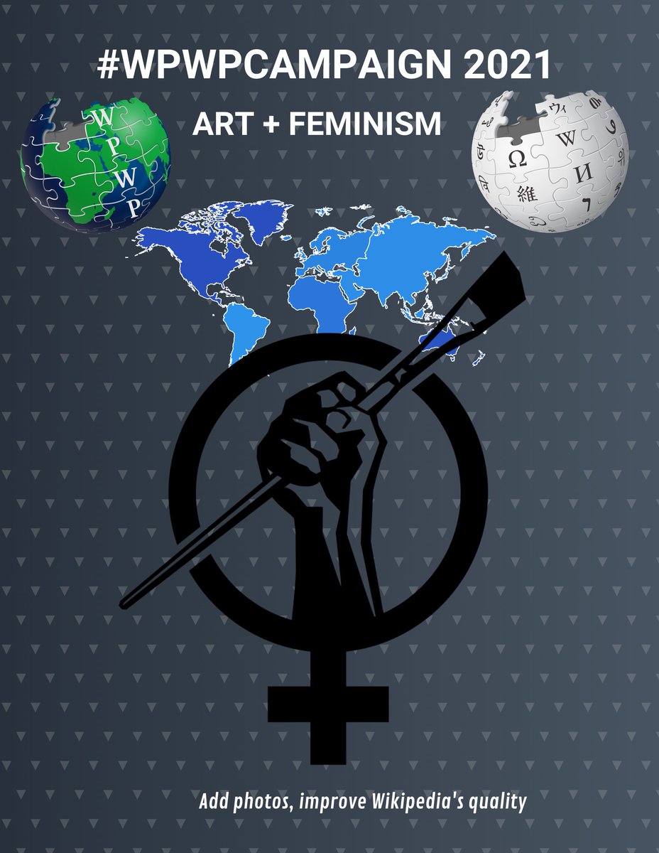 Hello folks, we are glad to have <a href="/artandfeminism/">Art+Feminism</a> joins the 36 other <a href="/Wikimedia/">Wikimedia Foundation</a> affiliates in organising the #WPWPCampaign2021. #Artandfeminism will promote the use of images of women collected as part of their various advocacy works on Wikipedia articles.
w.wiki/3DrG