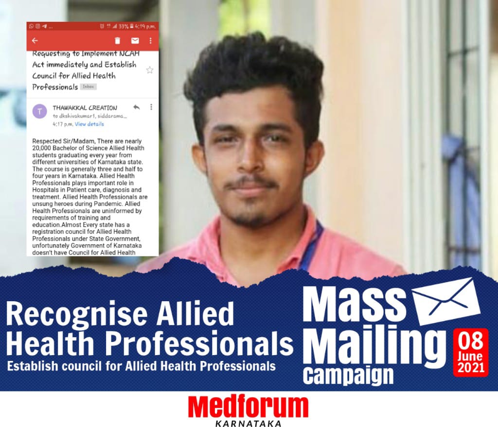 Sharfuddin_Mng's tweet photo. Recognise Allied Health Professionals. Establish council for allied health Professionals under Government recognition instantaneously.
Participated in Mailing campaign organised by @MedforumK 

#AHPneedskargovcouncil 
#implementNCAHPact https://t.co/eIVwtlem8x